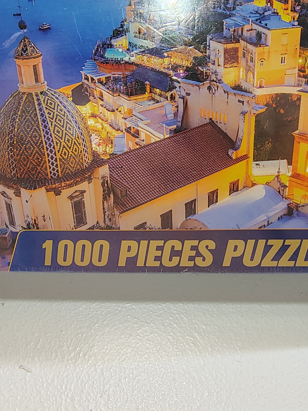 1000 Pieces Puzzle - Amalfi Coast Scenic Jigsaw (Blue/Yellow) - Picture 6 of 11